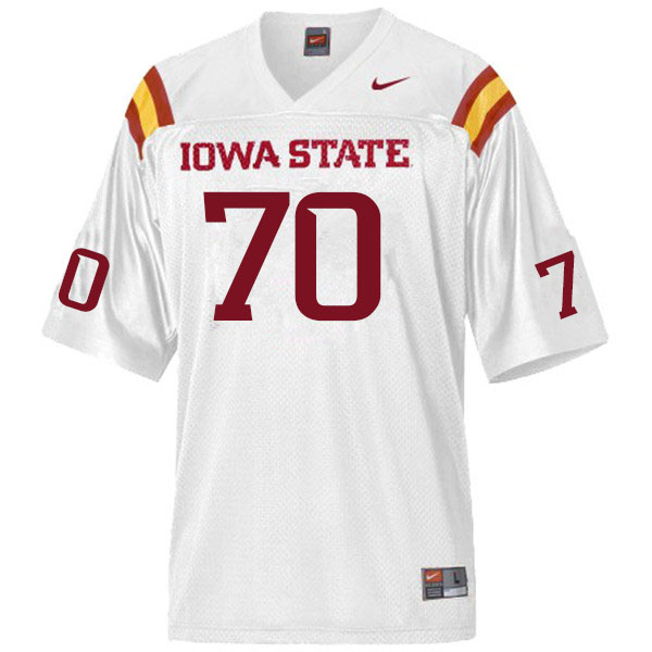 Iowa State Cyclones Men's #70 Joe Lilienthal Nike NCAA Authentic White College Stitched Football Jersey ME42X24LC